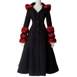 Pyon Pyon Manteau Réversible à Capuche 'Frozen Strawberry'... 21 Pyon Pyon Manteau Réversible à Capuche 'Frozen Strawberry'... -ALCHEMY GOTHIC shop manteau reversible a capuche frozen strawberry noir et rouge 7
