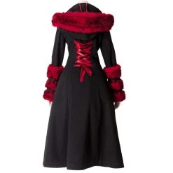 Pyon Pyon Manteau Réversible à Capuche 'Frozen Strawberry'... 22 Pyon Pyon Manteau Réversible à Capuche 'Frozen Strawberry'... -ALCHEMY GOTHIC shop manteau reversible a capuche frozen strawberry noir et rouge 8