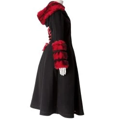 Pyon Pyon Manteau Réversible à Capuche 'Frozen Strawberry'... 23 Pyon Pyon Manteau Réversible à Capuche 'Frozen Strawberry'... -ALCHEMY GOTHIC shop manteau reversible a capuche frozen strawberry noir et rouge 9