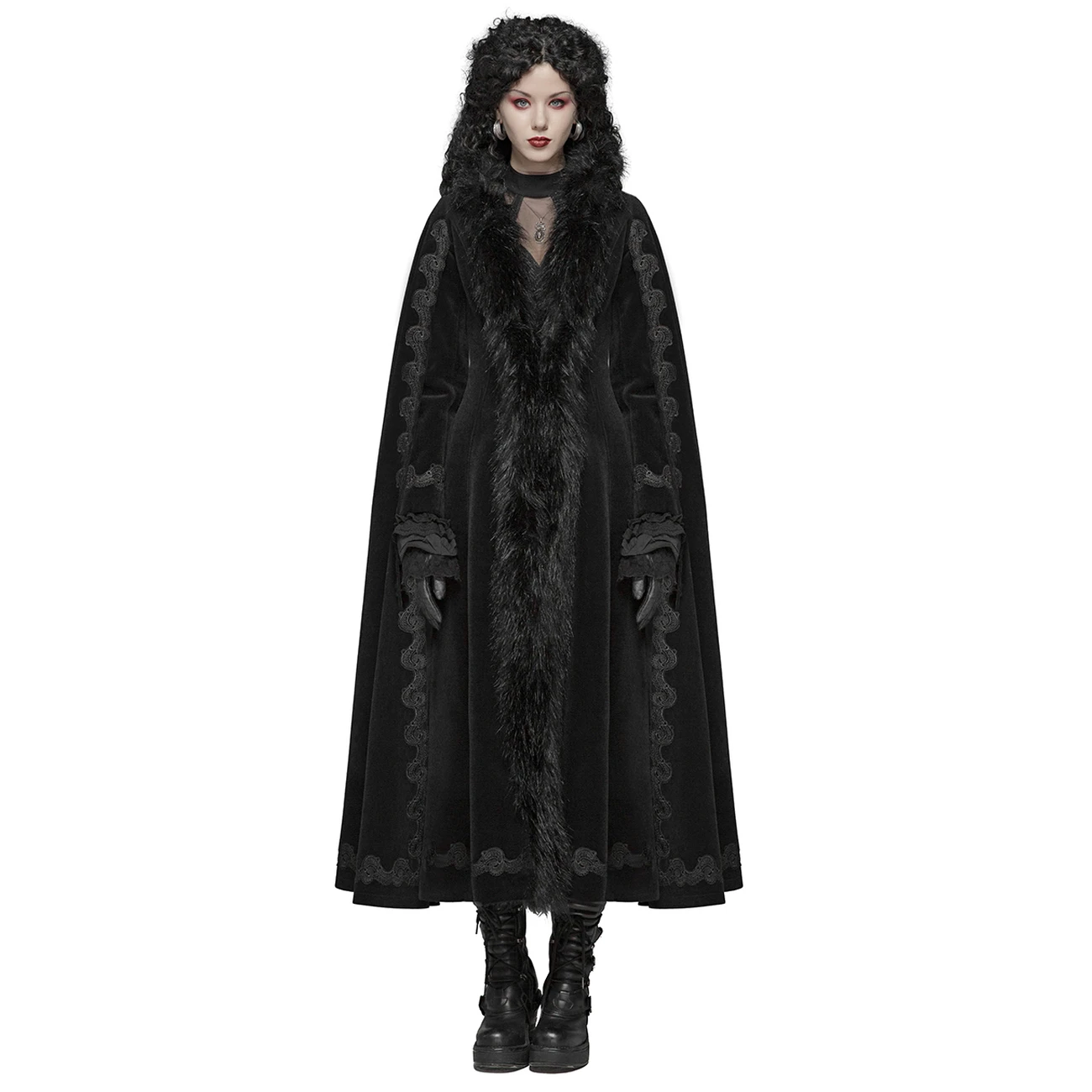 PUNK RAVE Manteau 'Royal Darkness' Noir 7 PUNK RAVE Manteau 'Royal Darkness' Noir – Image 5