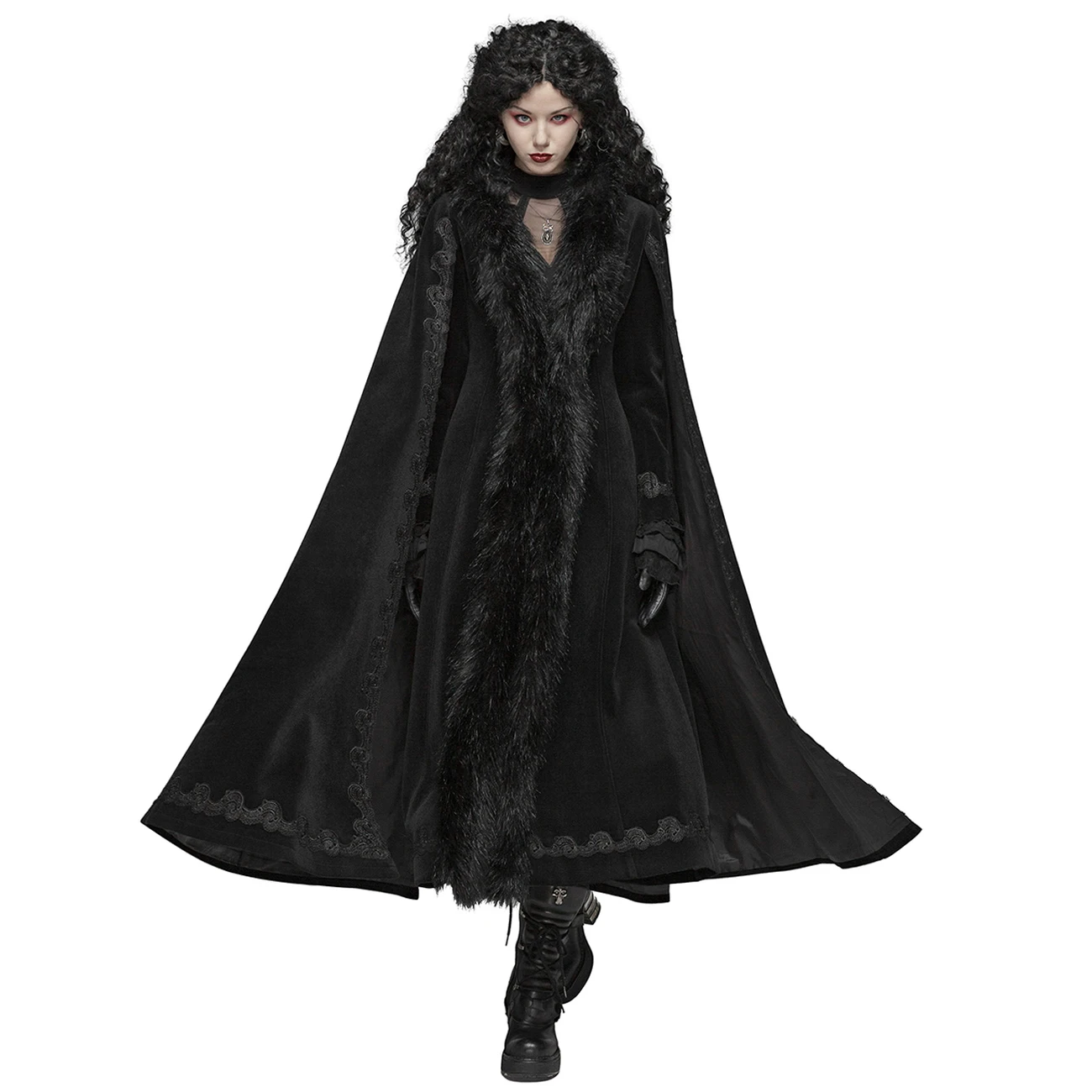 PUNK RAVE Manteau 'Royal Darkness' Noir 8 PUNK RAVE Manteau 'Royal Darkness' Noir – Image 6
