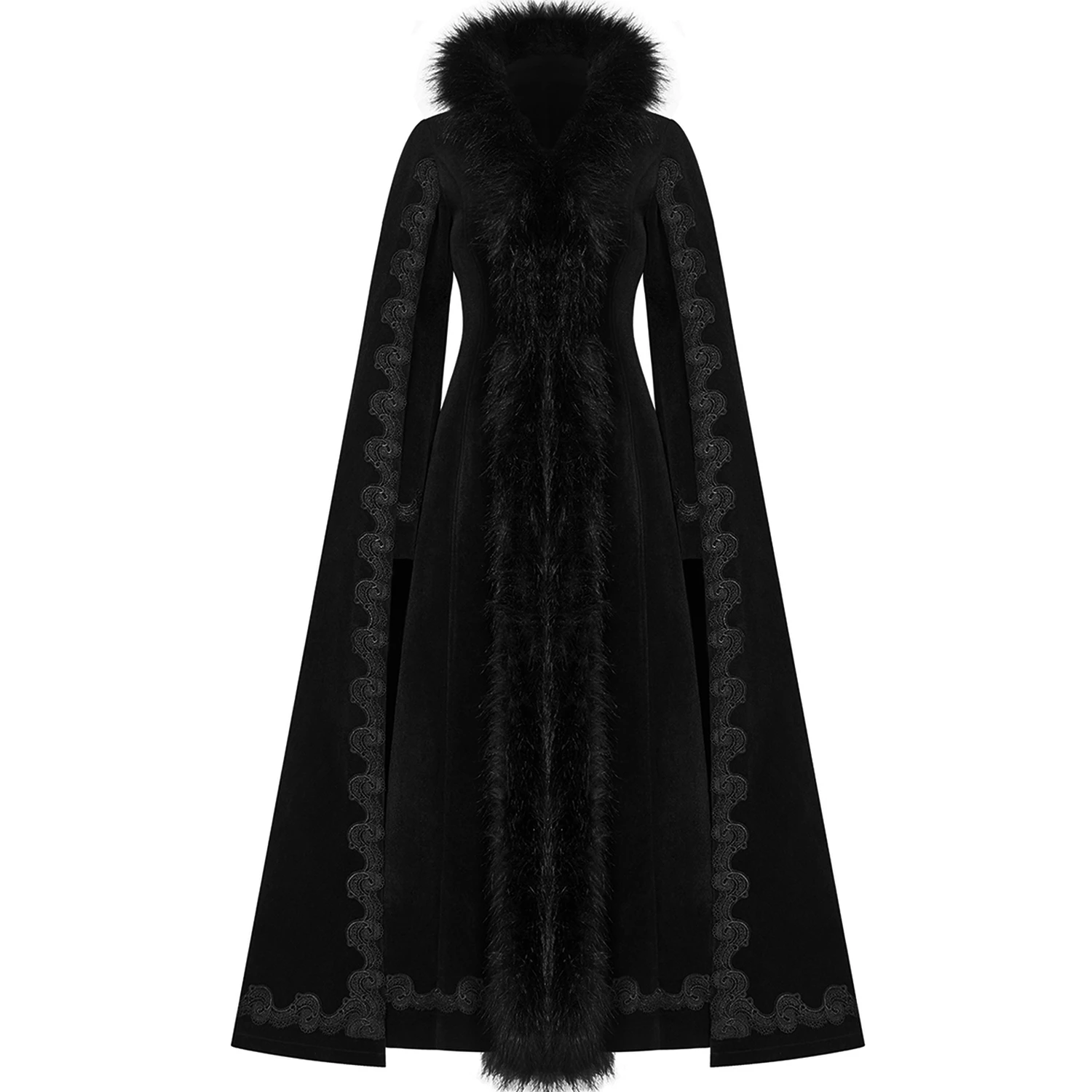 PUNK RAVE Manteau 'Royal Darkness' Noir 10 PUNK RAVE Manteau 'Royal Darkness' Noir – Image 8