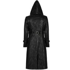 PUNK RAVE Manteau 'Samhain' En Sergé Noir -ALCHEMY GOTHIC shop manteau samhain en serge noir 10
