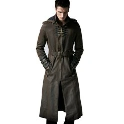 PUNK RAVE Manteau Steampunk Et Post Apocalyptique 'Wasteland'... -ALCHEMY GOTHIC shop manteau steampunk et post apocalyptique wasteland marron 3