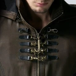 PUNK RAVE Manteau Steampunk Et Post Apocalyptique 'Wasteland'... -ALCHEMY GOTHIC shop manteau steampunk et post apocalyptique wasteland marron 8