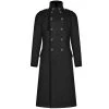 PUNK RAVE Manteau Style Militaire 'Gotham' Noir