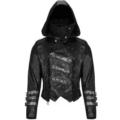 PUNK RAVE Manteau-Veste à Capuche 'Scorpio' Pour Femmes Noir -ALCHEMY GOTHIC shop manteau veste a capuche scorpio pour femmes noir 10