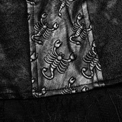 PUNK RAVE Manteau-Veste à Capuche 'Scorpio' Pour Femmes Noir -ALCHEMY GOTHIC shop manteau veste a capuche scorpio pour femmes noir 18