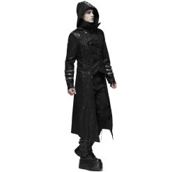 PUNK RAVE Manteau-Veste Pour Hommes à Capuche 'Scorpio' Noir -ALCHEMY GOTHIC shop manteau veste pour hommes a capuche scorpio noir 5