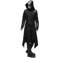 PUNK RAVE Manteau-Veste Pour Hommes à Capuche 'Scorpio' Noir -ALCHEMY GOTHIC shop manteau veste pour hommes a capuche scorpio noir 6