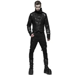 PUNK RAVE Manteau-Veste Pour Hommes à Capuche 'Scorpio' Noir -ALCHEMY GOTHIC shop manteau veste pour hommes a capuche scorpio noir 7