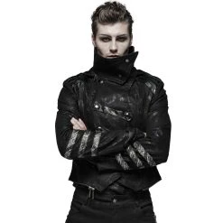 PUNK RAVE Manteau-Veste Pour Hommes à Capuche 'Scorpio' Noir -ALCHEMY GOTHIC shop manteau veste pour hommes a capuche scorpio noir 8