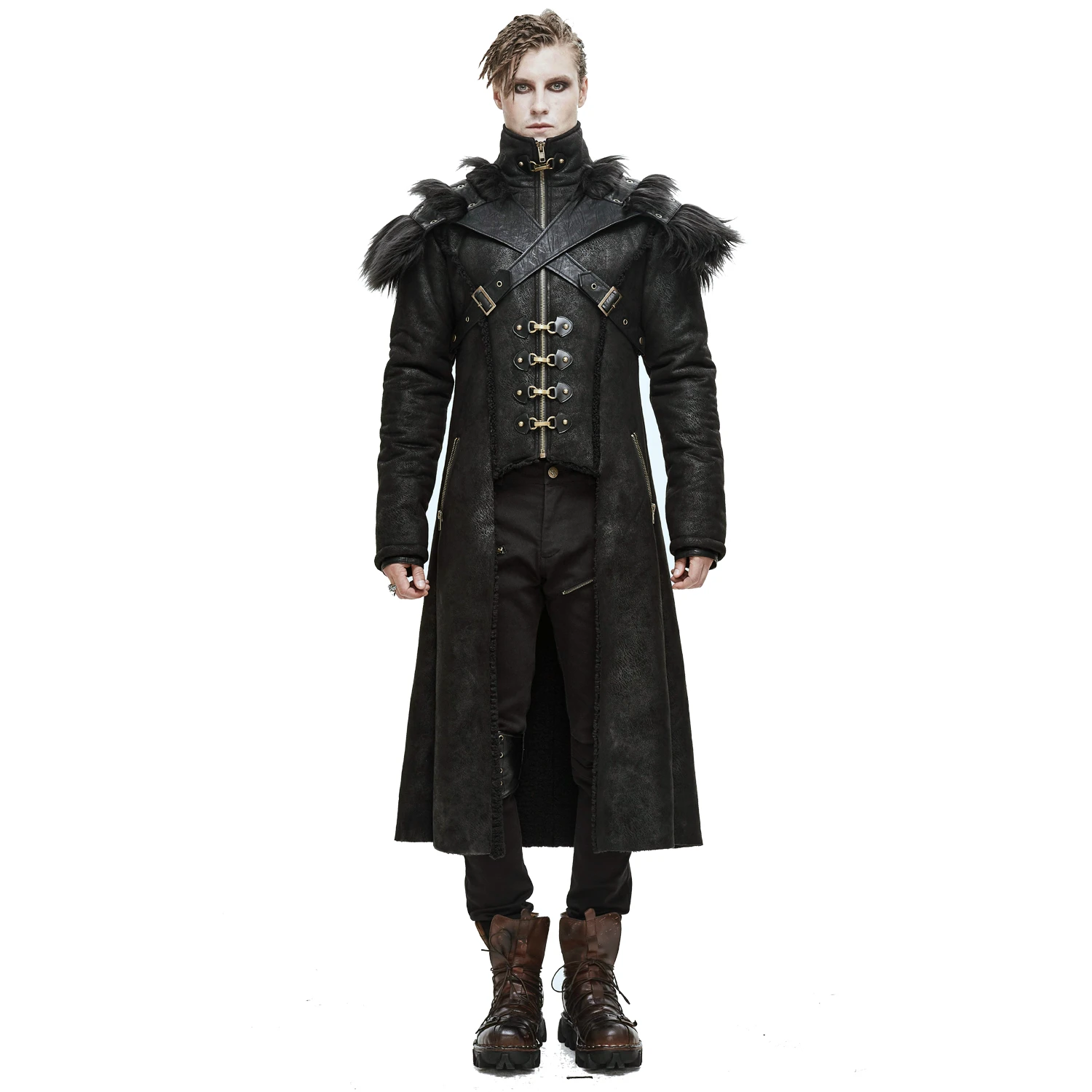 DEVIL FASHION Manteau 'Viserion' Noir 4 DEVIL FASHION Manteau 'Viserion' Noir – Image 2