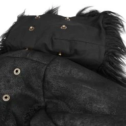 DEVIL FASHION Manteau 'Viserion' Noir 32 DEVIL FASHION Manteau 'Viserion' Noir -ALCHEMY GOTHIC shop manteau viserion noir 12