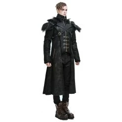 DEVIL FASHION Manteau 'Viserion' Noir 23 DEVIL FASHION Manteau 'Viserion' Noir -ALCHEMY GOTHIC shop manteau viserion noir 3