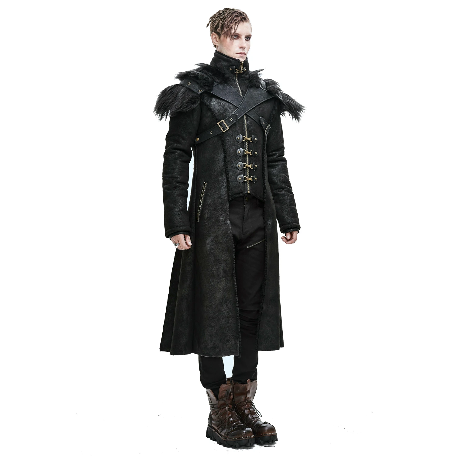 DEVIL FASHION Manteau 'Viserion' Noir 6 DEVIL FASHION Manteau 'Viserion' Noir – Image 4
