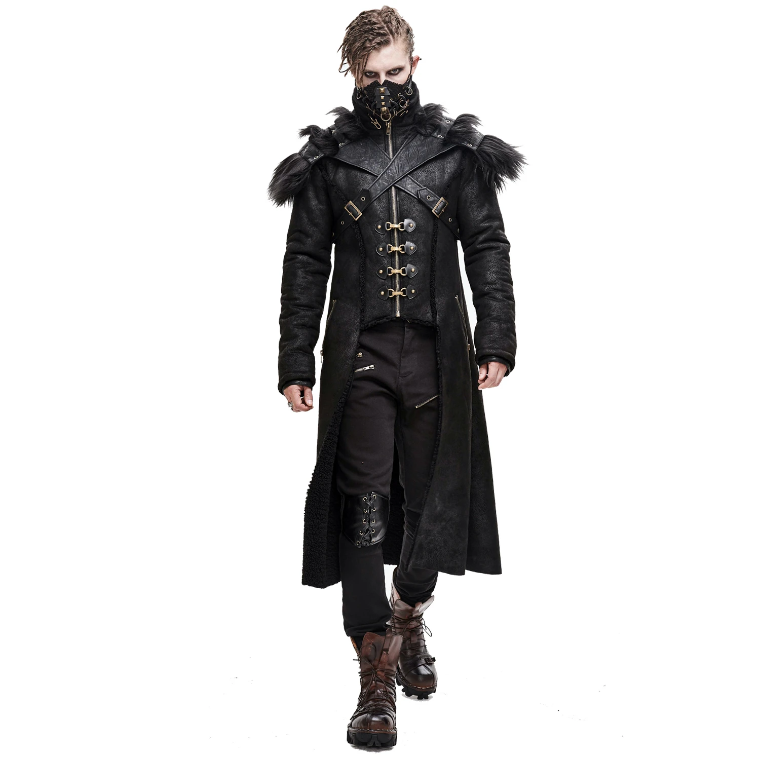 DEVIL FASHION Manteau 'Viserion' Noir 10 DEVIL FASHION Manteau 'Viserion' Noir – Image 8