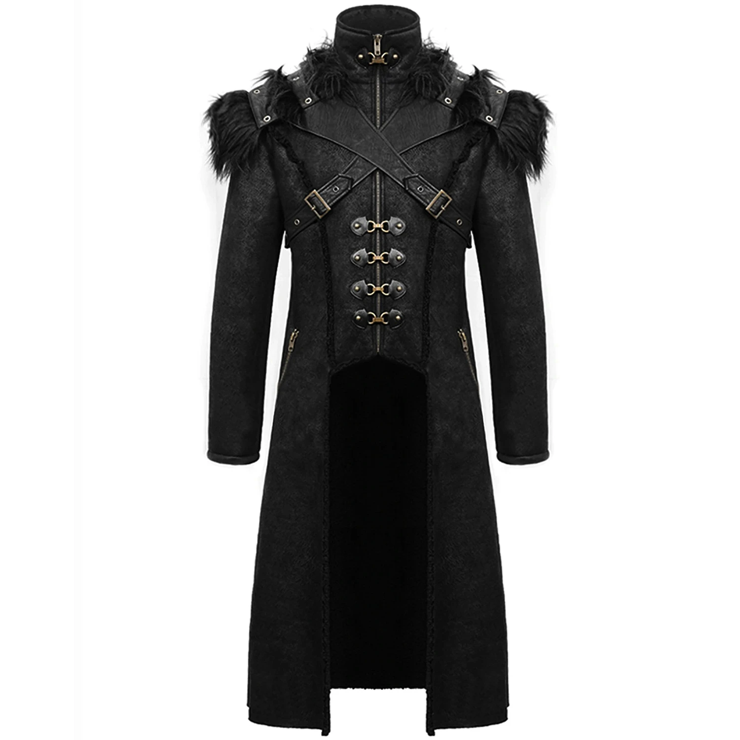 DEVIL FASHION Manteau 'Viserion' Noir 3 DEVIL FASHION Manteau 'Viserion' Noir