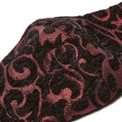 PUNK RAVE Masque 'Alchemist' En Jacquard Noir Et Rouge -ALCHEMY GOTHIC shop masque alchemist en jacquard noir et rouge 8