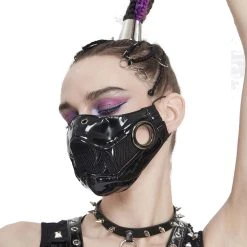 DEVIL FASHION Masque 'Beast Jaw' Noir -ALCHEMY GOTHIC shop masque beast jaw noir 3