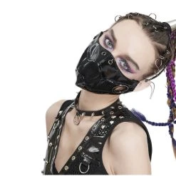 DEVIL FASHION Masque 'Beast Jaw' Noir -ALCHEMY GOTHIC shop masque beast jaw noir 4