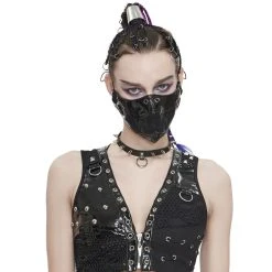 DEVIL FASHION Masque 'Beast Jaw' Noir -ALCHEMY GOTHIC shop masque beast jaw noir 7