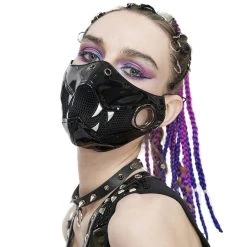 DEVIL FASHION Masque 'Beast Jaw' Noir Et Blanc -ALCHEMY GOTHIC shop masque beast jaw noir et blanc 4
