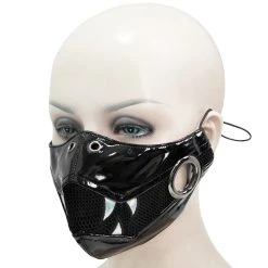 DEVIL FASHION Masque 'Beast Jaw' Noir Et Blanc -ALCHEMY GOTHIC shop masque beast jaw noir et blanc 9