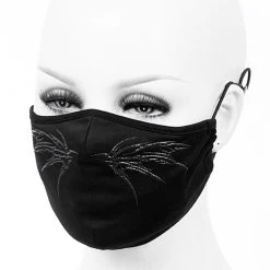 DEVIL FASHION Masque 'Black Butterfly' Noir 11 DEVIL FASHION Masque 'Black Butterfly' Noir -ALCHEMY GOTHIC shop masque black butterfly noir 2