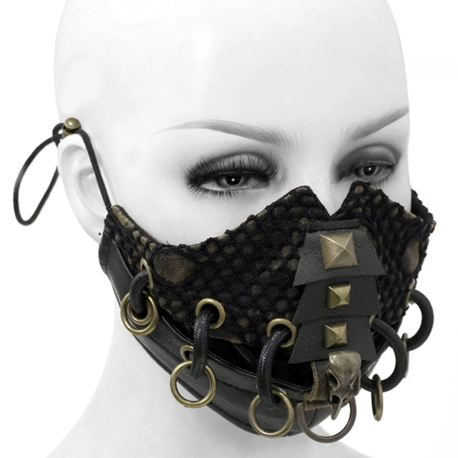 DEVIL FASHION Masque 'Copper Crow' Noir Et Marron 4 DEVIL FASHION Masque 'Copper Crow' Noir Et Marron – Image 2