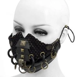 DEVIL FASHION Masque 'Copper Crow' Noir Et Marron 13 DEVIL FASHION Masque 'Copper Crow' Noir Et Marron -ALCHEMY GOTHIC shop masque copper crow noir et marron 2