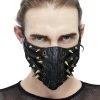 DEVIL FASHION Masque 'Copper Pinned' Noir -ALCHEMY GOTHIC shop masque copper pinned noir