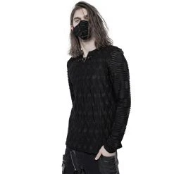 PUNK RAVE Masque 'Daily Punk Strapping' Noir -ALCHEMY GOTHIC shop masque daily punk strapping noir 4