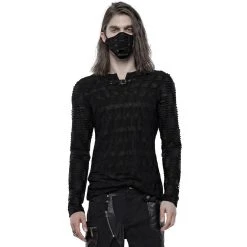 PUNK RAVE Masque 'Daily Punk Strapping' Noir -ALCHEMY GOTHIC shop masque daily punk strapping noir 7