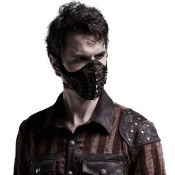 PUNK RAVE Masque 'Dragon' Marron 12 PUNK RAVE Masque 'Dragon' Marron -ALCHEMY GOTHIC shop masque dragon marron 2