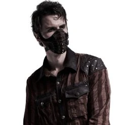 PUNK RAVE Masque 'Dragon' Marron 14 PUNK RAVE Masque 'Dragon' Marron -ALCHEMY GOTHIC shop masque dragon marron 4
