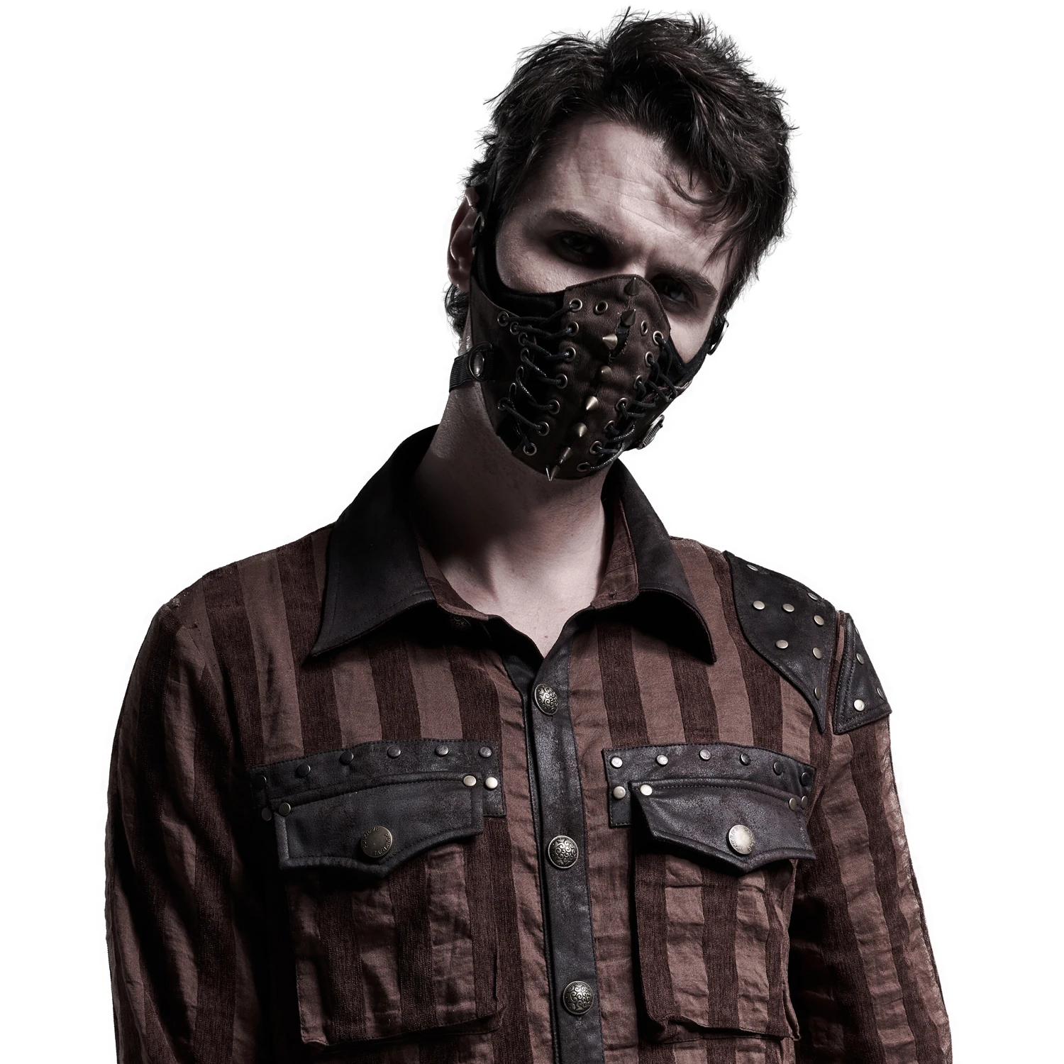 PUNK RAVE Masque 'Dragon' Marron 8 PUNK RAVE Masque 'Dragon' Marron – Image 6