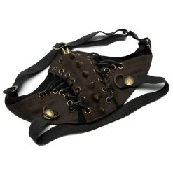 PUNK RAVE Masque 'Dragon' Marron 16 PUNK RAVE Masque 'Dragon' Marron -ALCHEMY GOTHIC shop masque dragon marron 6