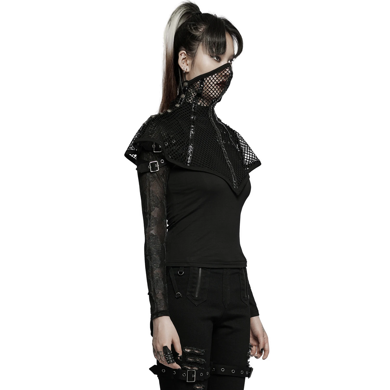 PUNK RAVE Masque 'Goth Stylish' Noir 6 PUNK RAVE Masque 'Goth Stylish' Noir – Image 4