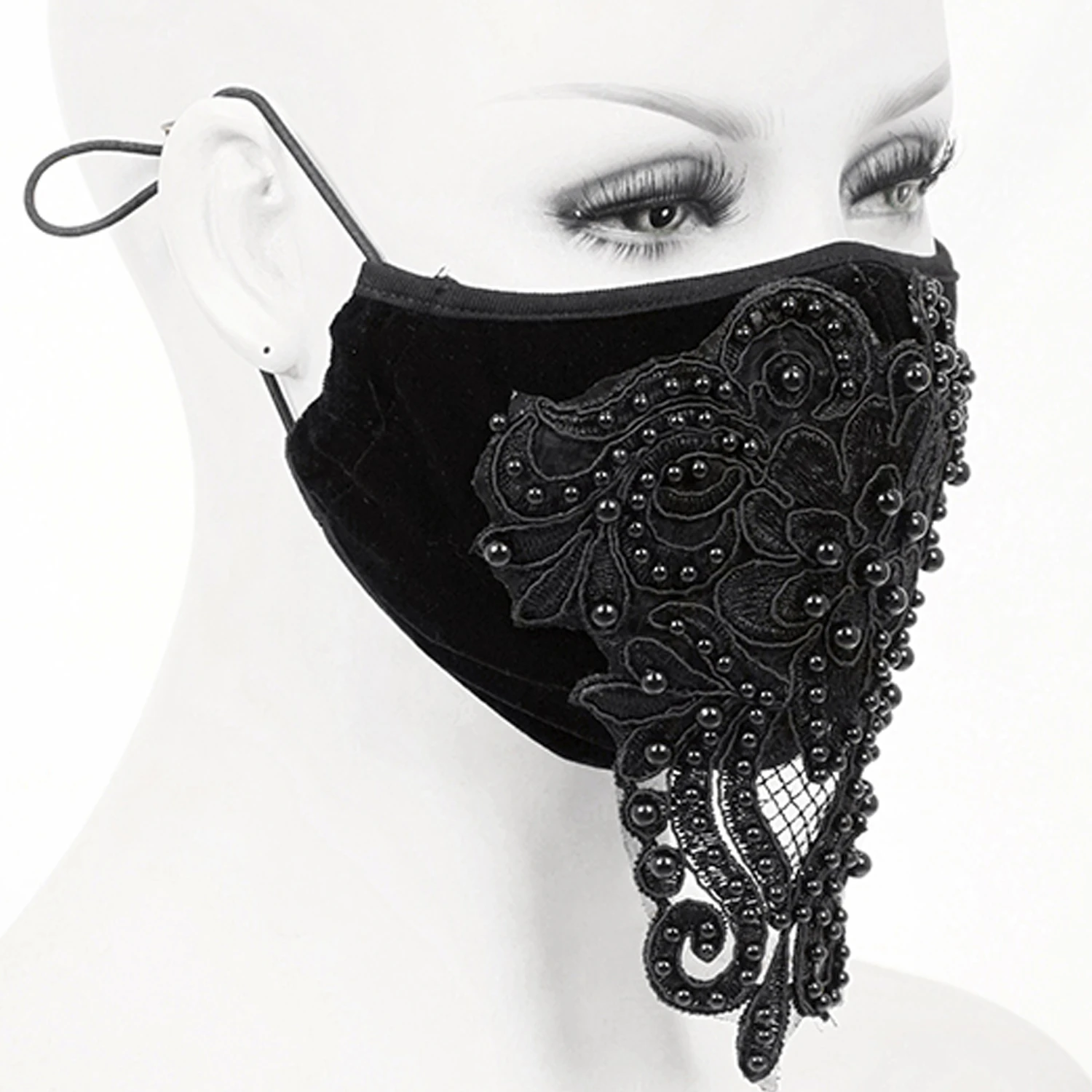 DEVIL FASHION Masque 'Gothic Butterfly' Noir 5 DEVIL FASHION Masque 'Gothic Butterfly' Noir – Image 3