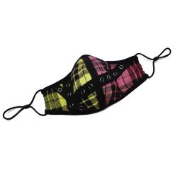 PUNK RAVE Masque 'Punk Plaid' à Carreaux 16 PUNK RAVE Masque 'Punk Plaid' à Carreaux -ALCHEMY GOTHIC shop masque punk plaid a carreaux 6