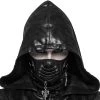 PUNK RAVE Masque 'Reptilian' Noir -ALCHEMY GOTHIC shop masque reptilian noir