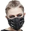 DEVIL FASHION Masque 'Silver Pinned' Noir -ALCHEMY GOTHIC shop masque silver pinned noir