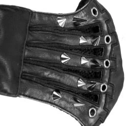 DEVIL FASHION Masque 'Silver Pinned' Noir -ALCHEMY GOTHIC shop masque silver pinned noir 12