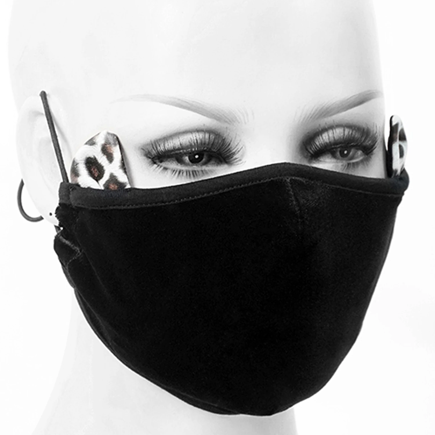DEVIL FASHION Masque 'Velvet Leo' Noir 4 DEVIL FASHION Masque 'Velvet Leo' Noir – Image 2