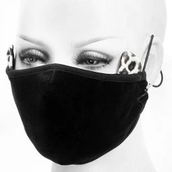 DEVIL FASHION Masque 'Velvet Leo' Noir 11 DEVIL FASHION Masque 'Velvet Leo' Noir -ALCHEMY GOTHIC shop masque velvet leo noir 2