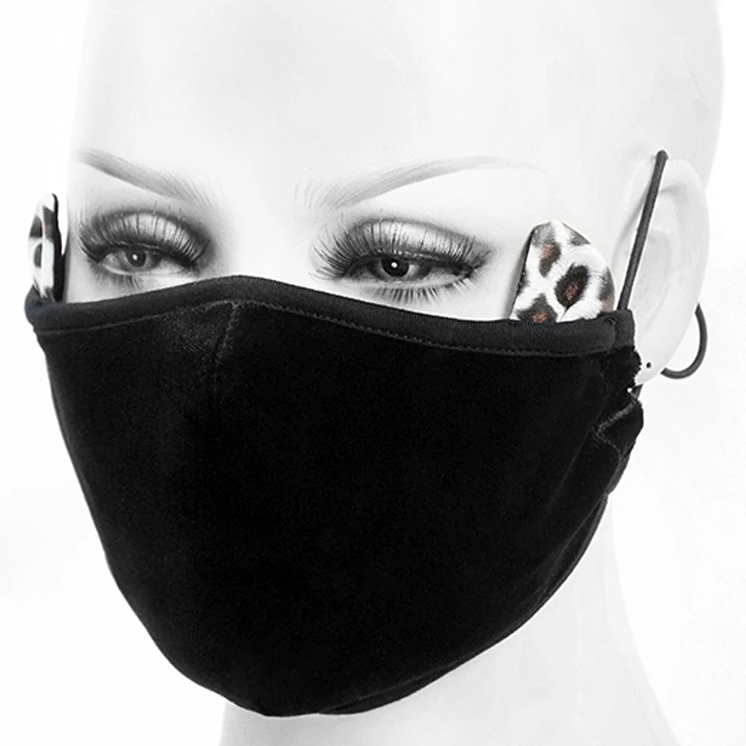 DEVIL FASHION Masque 'Velvet Leo' Noir 5 DEVIL FASHION Masque 'Velvet Leo' Noir – Image 3