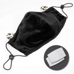 DEVIL FASHION Masque 'Velvet Leo' Noir 13 DEVIL FASHION Masque 'Velvet Leo' Noir -ALCHEMY GOTHIC shop masque velvet leo noir 4