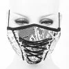 DEVIL FASHION Masque 'White Lace' Blanc Et Noir 2 DEVIL FASHION Masque 'White Lace' Blanc Et Noir -ALCHEMY GOTHIC shop masque white lace blanc et noir