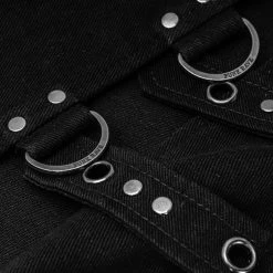 PUNK RAVE Mi-Jupe Kilt Asymétrique 'Dementor' Noire 32 PUNK RAVE Mi-Jupe Kilt Asymétrique 'Dementor' Noire -ALCHEMY GOTHIC shop mi jupe kilt asymetrique dementor noire 14